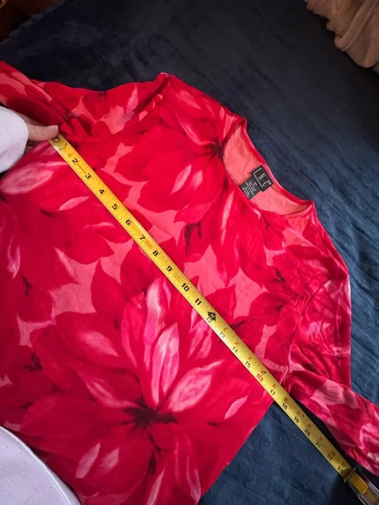 Y2K floral mesh top - Picture 5 of 5